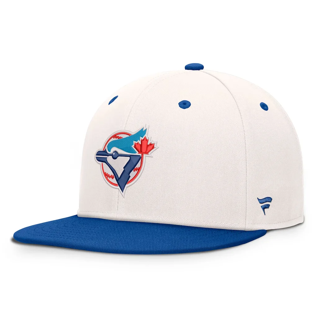 Toronto Blue Jays Fanatics Heritage Ballpark Snapback Hat - Cream/Royal – Photo 1 of 4
