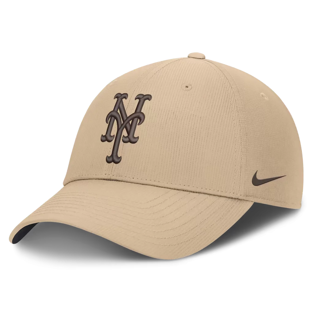 New York Mets Nike Desert Ripstop Club Adjustable Hat - Khaki – Photo 1 of 5