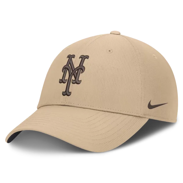 New York Mets Nike Desert Ripstop Club Adjustable Hat - Khaki