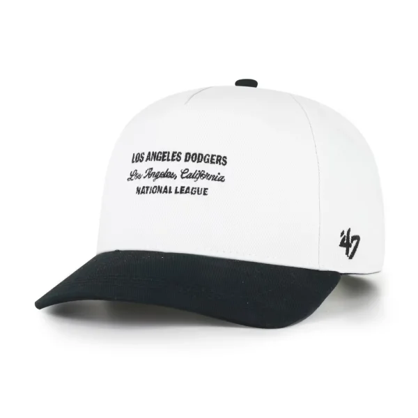 Los Angeles Dodgers '47 Contemporary Two-Tone Hitch Adjustable Hat - White/Black