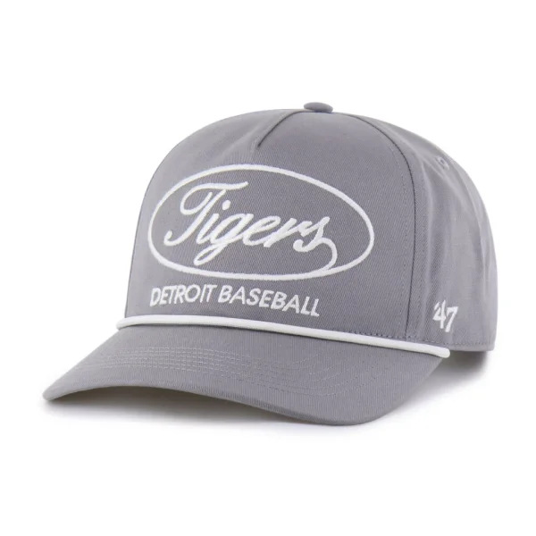 Detroit Tigers '47 Foundational Hitch Adjustable Hat - Gray