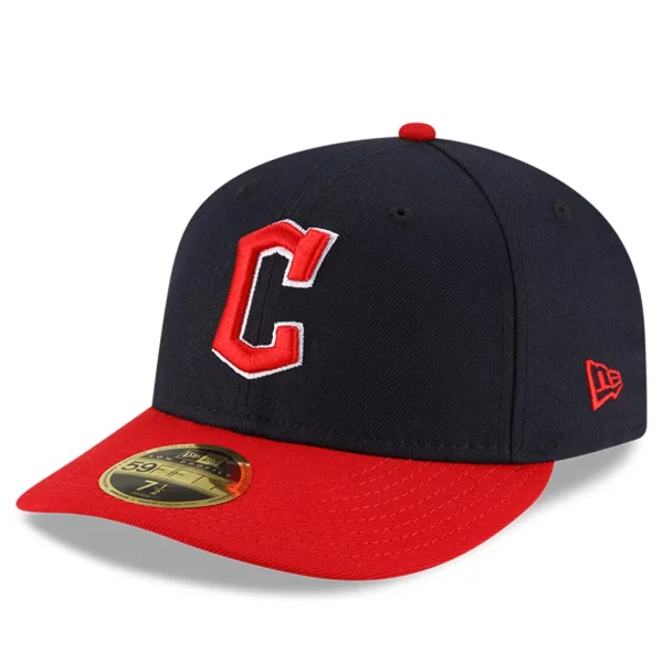 Cleveland Guardians New Era Authentic Collection On-Field Home Low Profile 59FIFTY Fitted Hat - Navy/Red