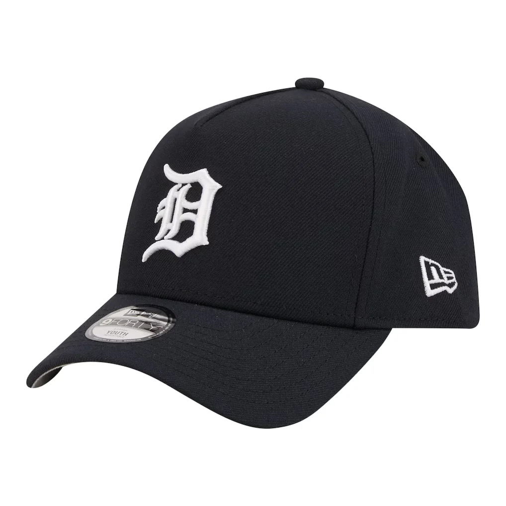 Detroit Tigers New Era Youth 9FORTY A-Frame Adjustable Hat - Navy – Photo 1 of 7