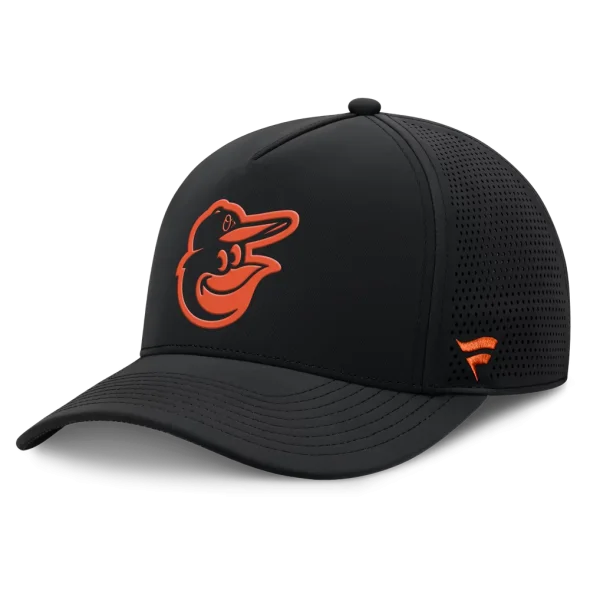 Baltimore Orioles Fanatics Men's Perforated Adjustable Hat - Black