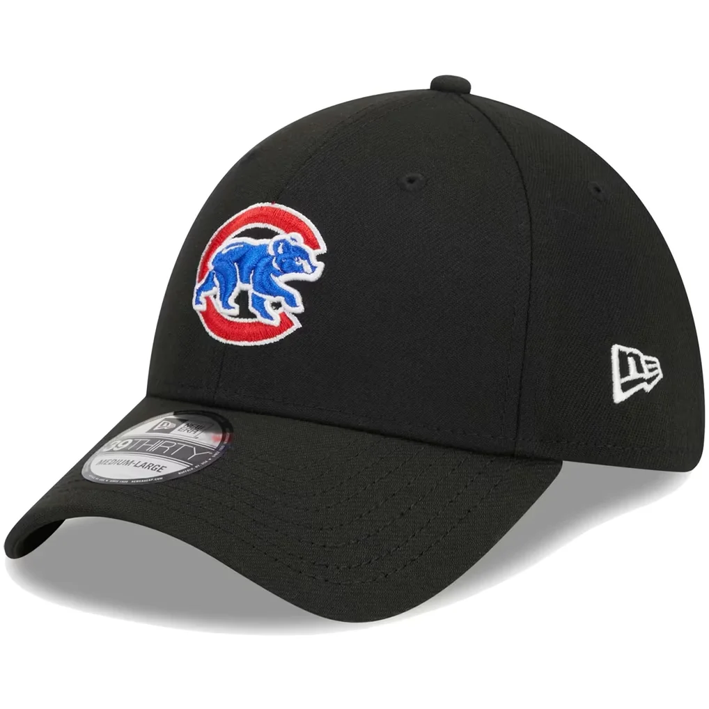 Chicago Cubs New Era Logo 39THIRTY Flex Hat - Black – Photo 1 of 6