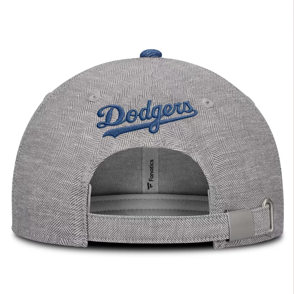 Los Angeles Dodgers Fanatics Level Up Conduct Adjustable Hat - Gray/Denim – Photo 1 of 4