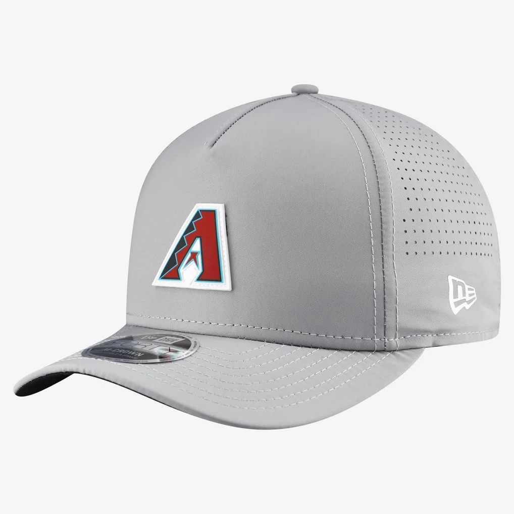 Arizona Diamondbacks New Era Micro Logo 9FORTY M-Crown A-Frame Adjustable Hat - Gray – Photo 1 of 7