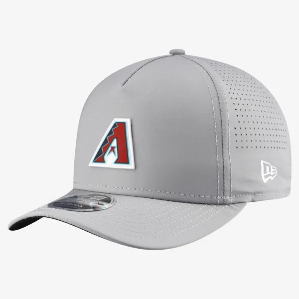 Arizona Diamondbacks New Era Micro Logo 9FORTY M-Crown A-Frame Adjustable Hat - Gray
