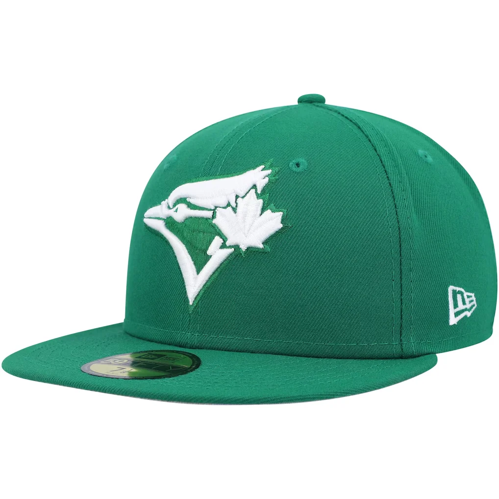 Toronto Blue Jays New Era White Logo 59FIFTY Fitted Hat -Kelly Green – Photo 1 of 5