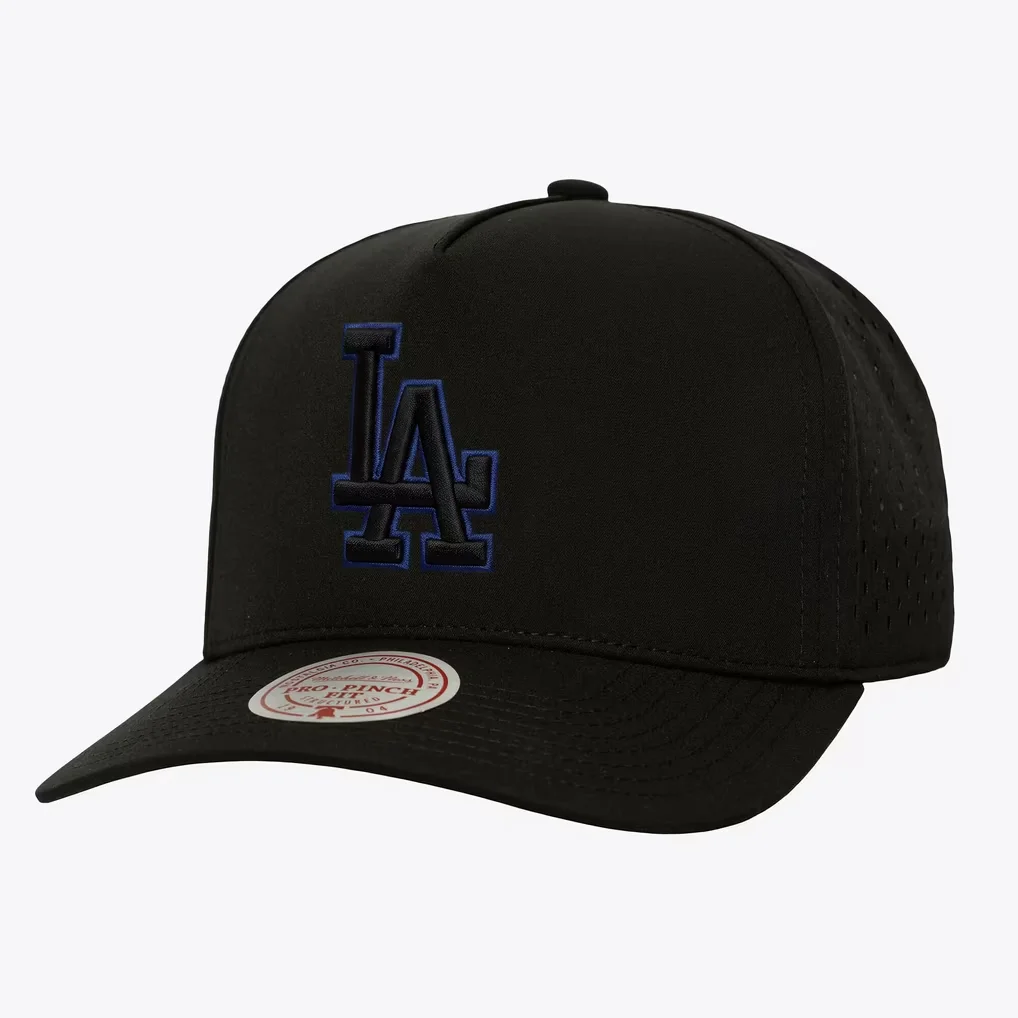 Los Angeles Dodgers Mitchell & Ness Perfect Pop Pro Snapback Hat - Black – Photo 1 of 3