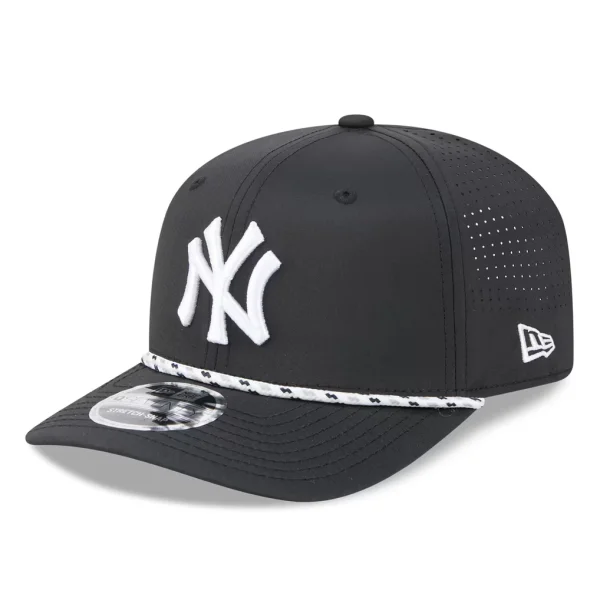 New York Yankees New Era Vented 9SEVENTY Rope Adjustable Hat - Black