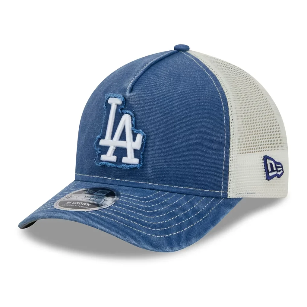 Los Angeles Dodgers New Era Fan 9FORTY A-Frame Trucker Adjustable Hat - Royal – Photo 1 of 5