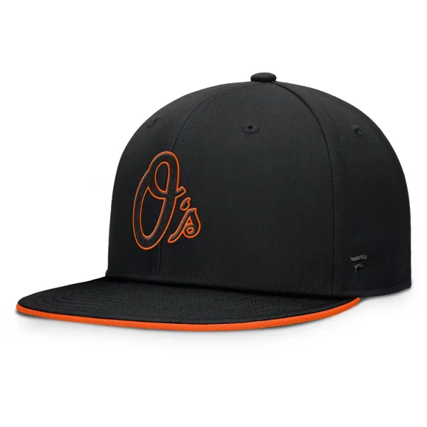 Baltimore Orioles Fanatics Glint Snapback Hat - Black