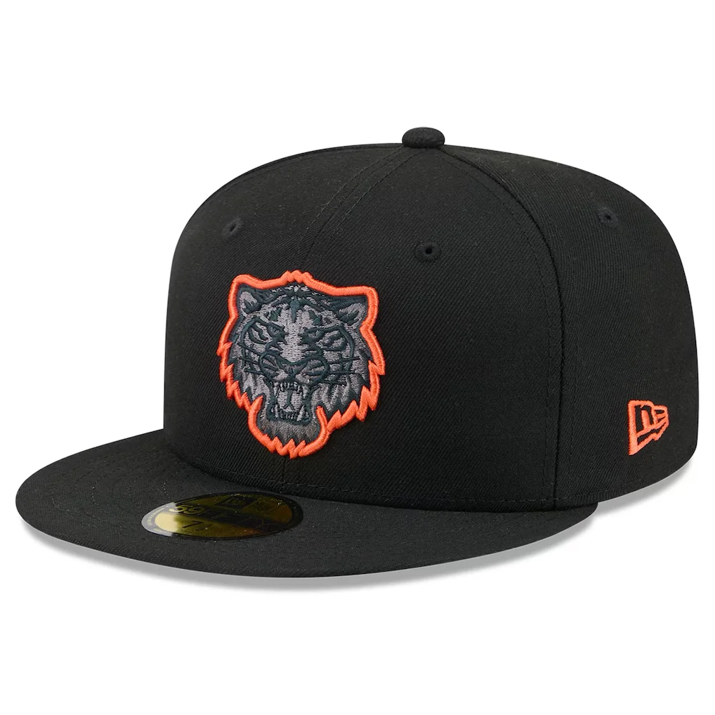 Detroit Tigers New Era Color Pop 59FIFTY Fitted Hat - Black – Photo 1 of 5