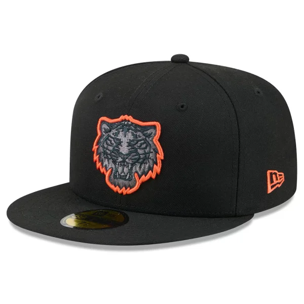Detroit Tigers New Era Color Pop 59FIFTY Fitted Hat - Black