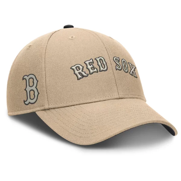Boston Red Sox Nike Rise Adjustable Hat - Khaki