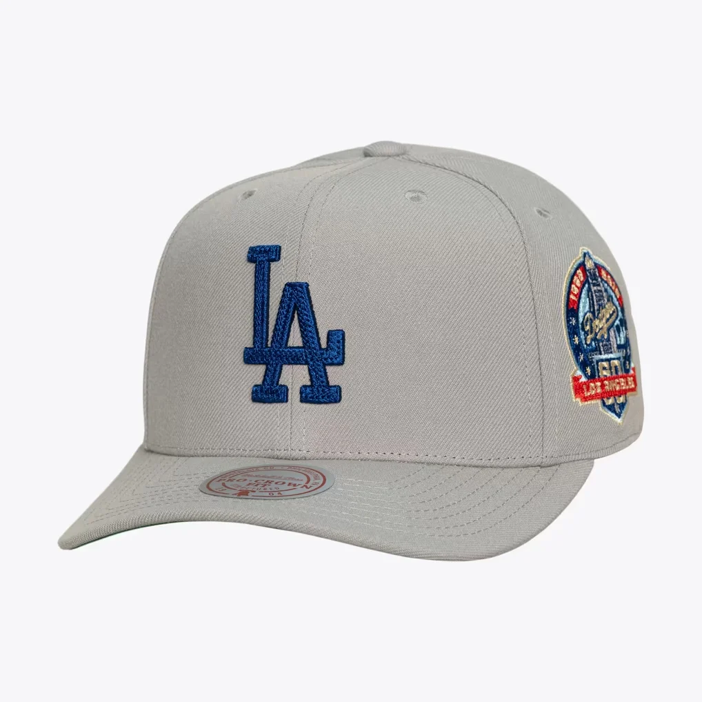 Los Angeles Dodgers Mitchell & Ness Secondary Pro Snapback Hat - Gray – Photo 1 of 6