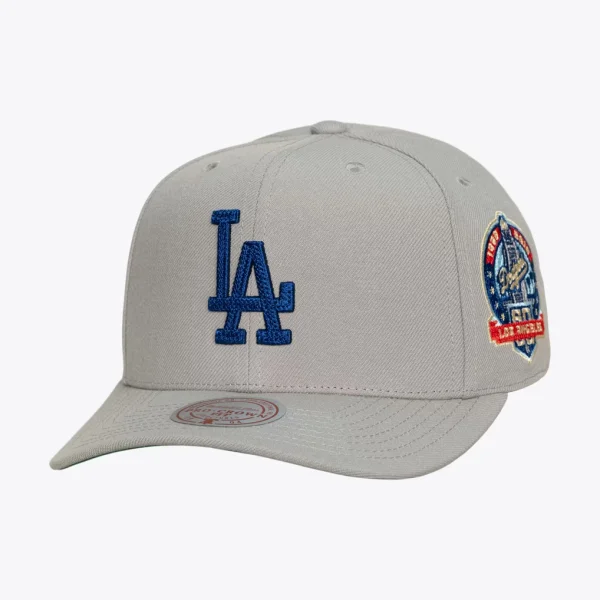 Los Angeles Dodgers Mitchell & Ness Secondary Pro Snapback Hat - Gray