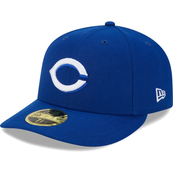 Cincinnati Reds New Era White Logo Low Profile 59FIFTY Fitted Hat - Royal