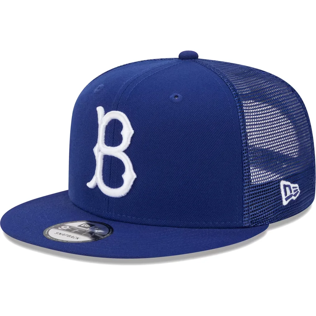 Brooklyn Dodgers New Era Cooperstown Collection Team Color Trucker 9FIFTY Snapback Hat - Royal – Photo 1 of 5