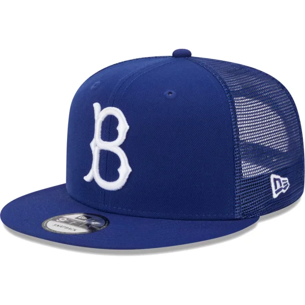 Brooklyn Dodgers New Era Cooperstown Collection Team Color Trucker 9FIFTY Snapback Hat - Royal
