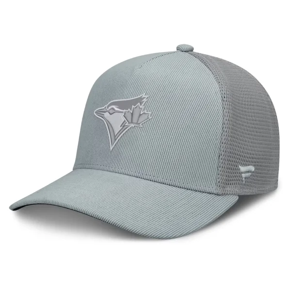 Toronto Blue Jays Fanatics Corduroy Relief Trucker Adjustable Hat - Gray