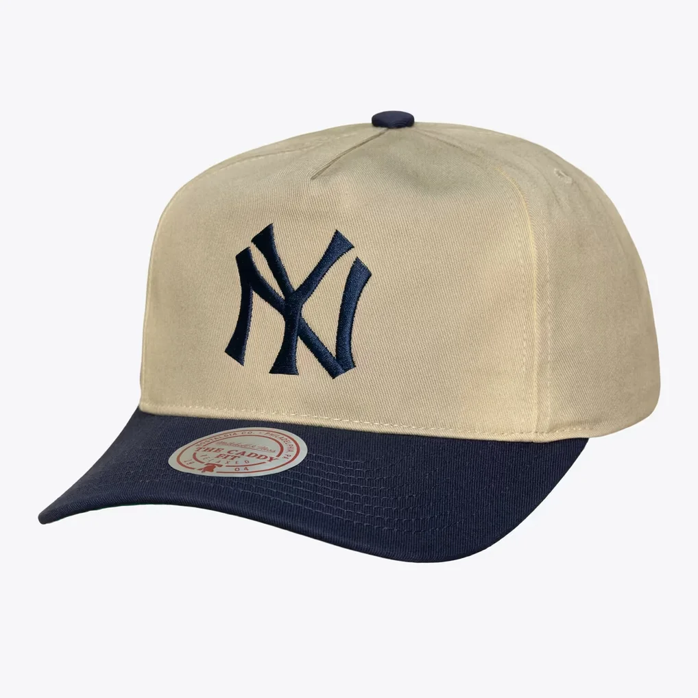 New York Yankees Mitchell & Ness Retro Roots Deadstock Cooperstown Adjustable Hat - Cream – Photo 1 of 3