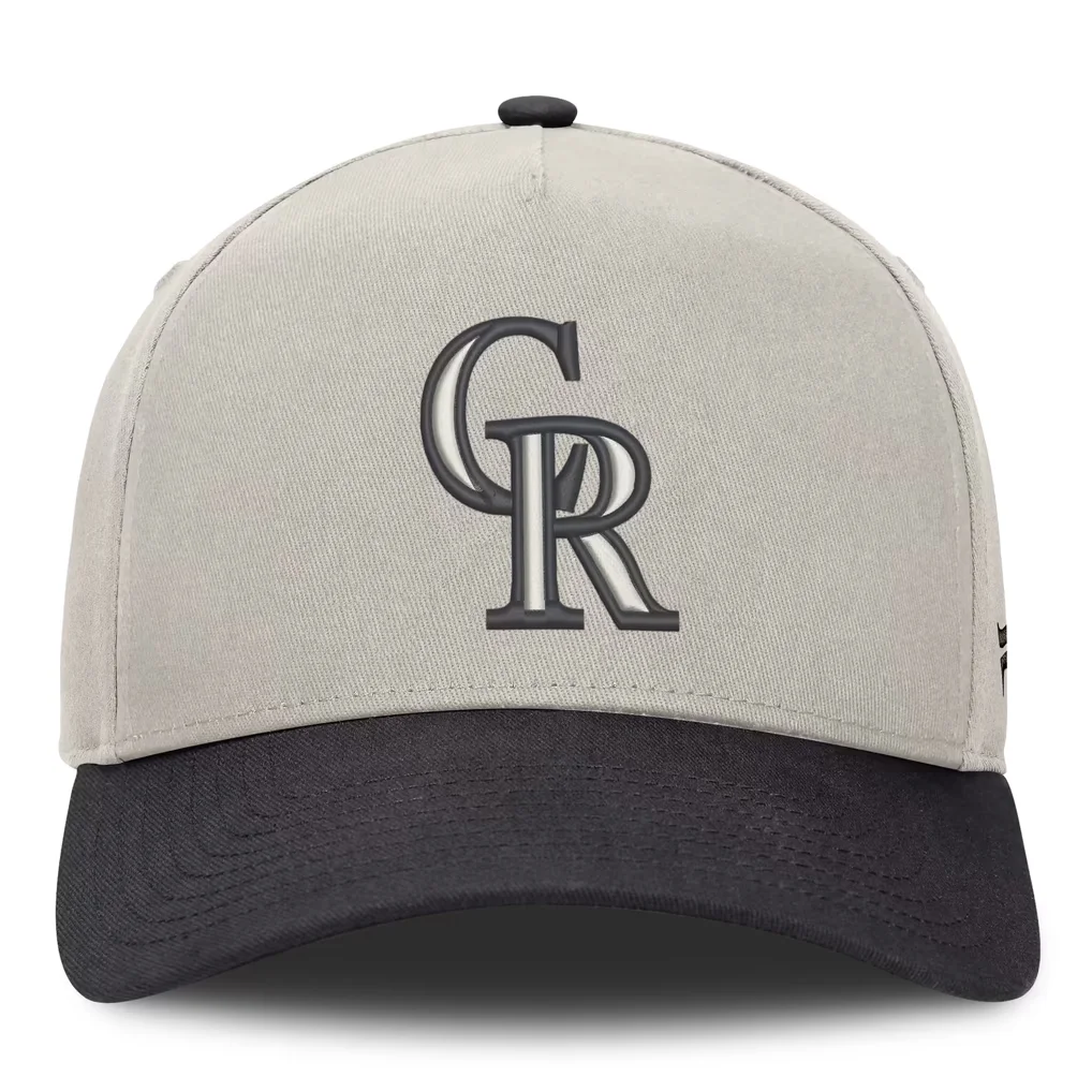 Colorado Rockies Fanatics Wonder A-Frame Adjustable Hat - Stone/Graphite – Photo 1 of 3