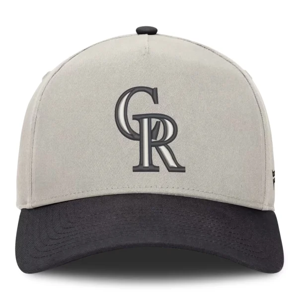 Colorado Rockies Fanatics Wonder A-Frame Adjustable Hat - Stone/Graphite