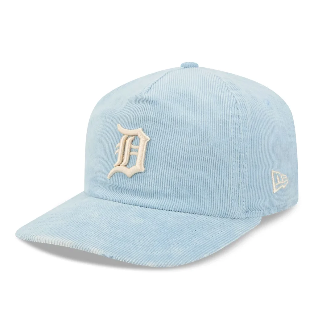 Detroit Tigers New Era Corduroy 19TWENTY Adjustable Hat - Light Blue – Photo 1 of 5