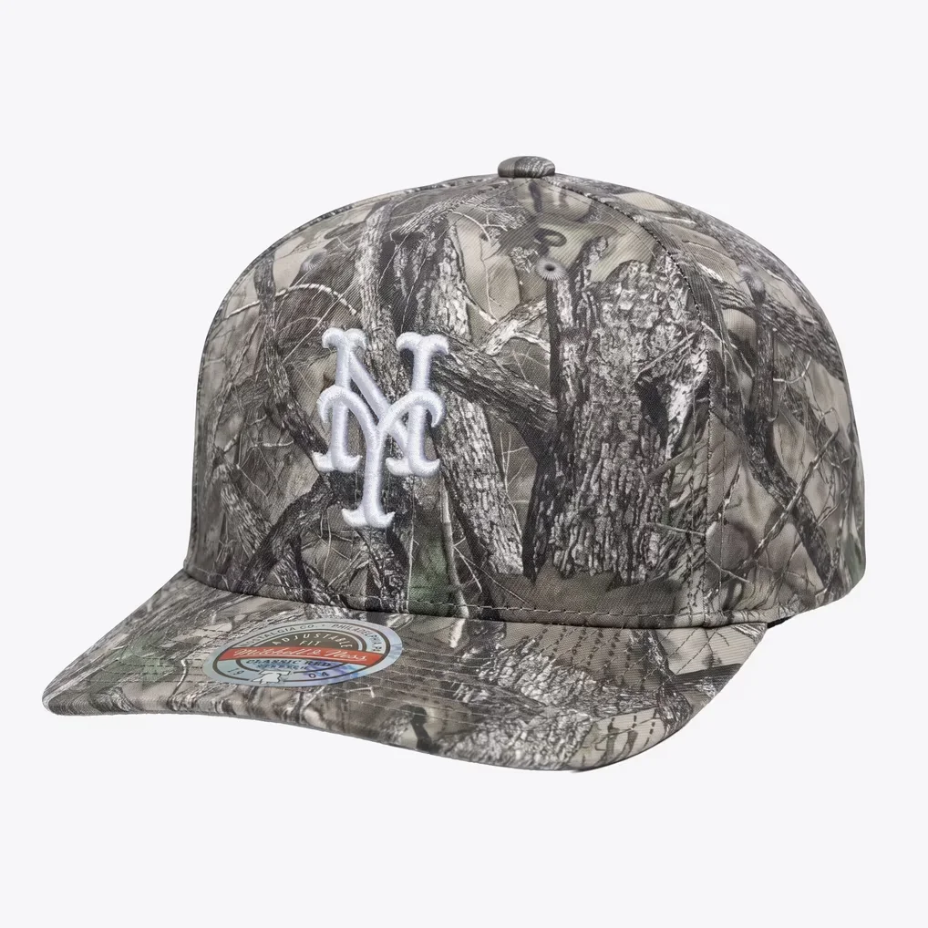 New York Mets Mitchell & Ness Timber Trail Snapback Hat - Camo – Photo 1 of 2