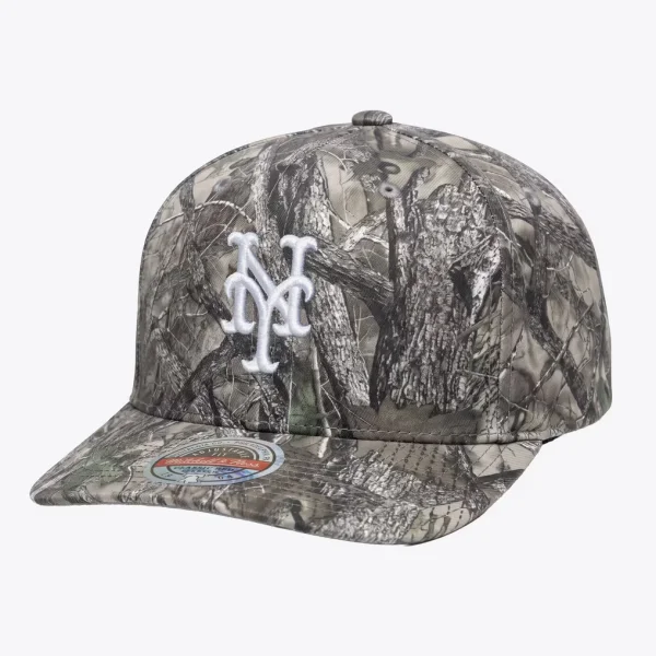 New York Mets Mitchell & Ness Timber Trail Snapback Hat - Camo