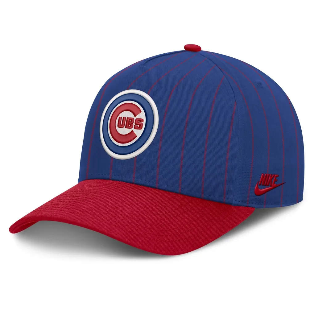 Chicago Cubs Nike Male Cooperstown Rise A-Frame Adjustable Hat - Royal/Red – Photo 1 of 4