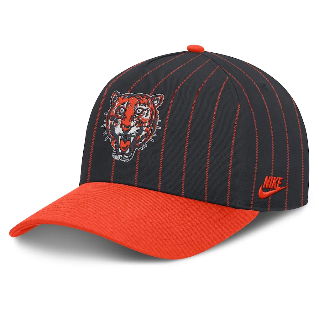 Detroit Tigers Nike Male Cooperstown Rise A-Frame Adjustable Hat - Navy/Orange – Photo 1 of 4