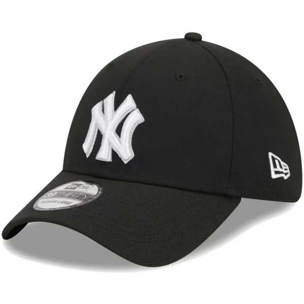 New York Yankees New Era Logo 39THIRTY Flex Hat - Black