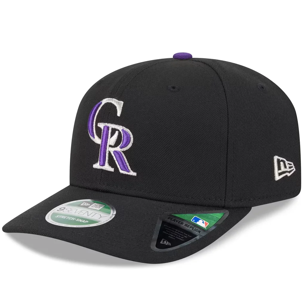 Colorado Rockies New Era Player Replica 9SEVENTY Adjustable Hat - Black – Photo 1 of 6