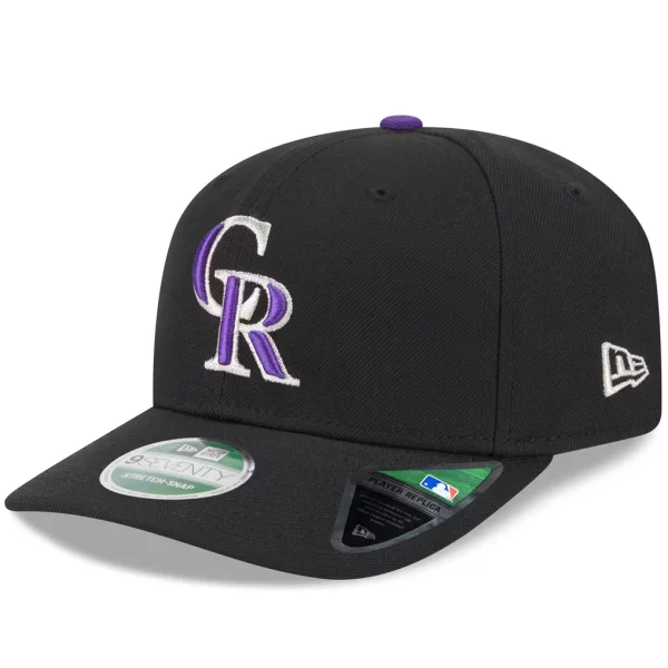Colorado Rockies New Era Player Replica 9SEVENTY Adjustable Hat - Black