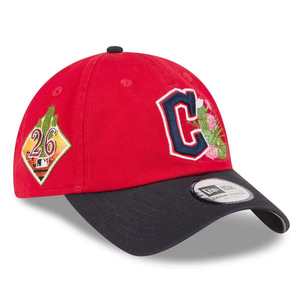 Cleveland Guardians New Era 2026 Spring Training Casual Classic Adjustable Hat - Red/Navy – Photo 1 of 4