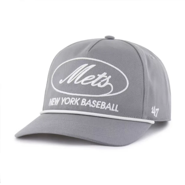 New York Mets '47 Foundational Hitch Adjustable Hat - Gray