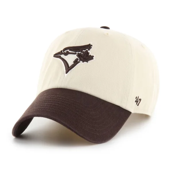 Toronto Blue Jays '47 Unisex Two-Tone Fashion Clean Up Adjustable Hat - Natural/Brown