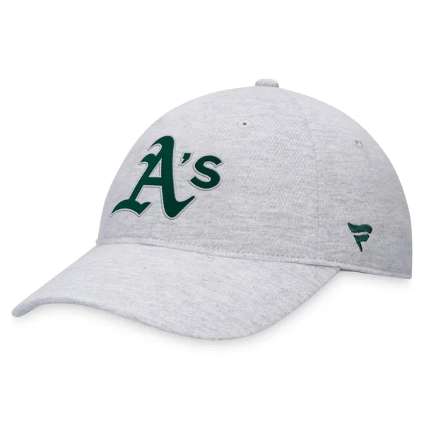 Athletics Fanatics Logo Adjustable Hat - Gray