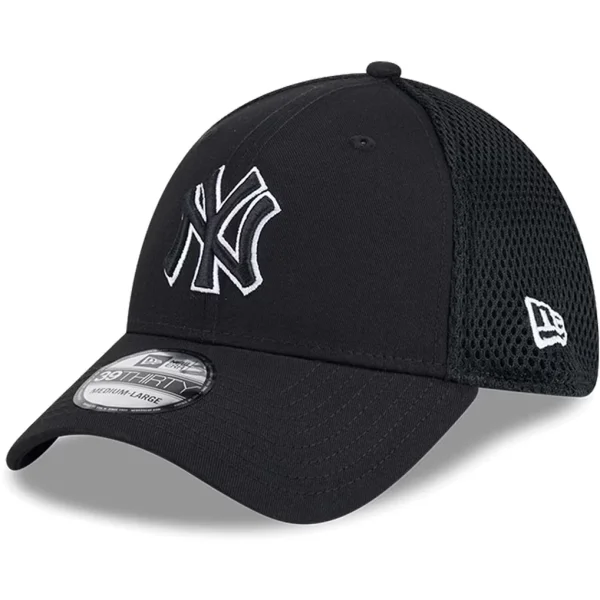 New York Yankees New Era Neo 39THIRTY Flex Hat - Black/White