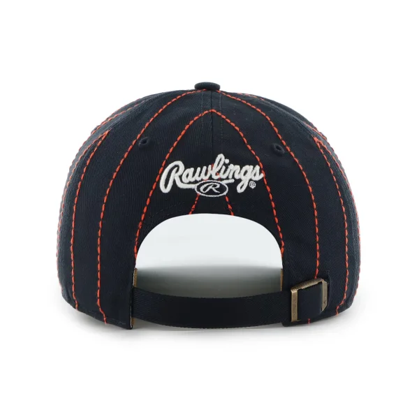 Detroit Tigers '47 x Rawlings Pinstripe Hitch Adjustable Hat - Navy