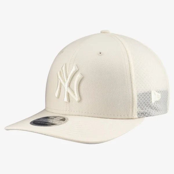 New York Yankees New Era Color Pack COOLERA 9SEVENTY Trucker Adjustable Hat - Light Beige