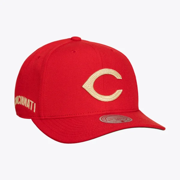 Cincinnati Reds Mitchell & Ness Secondary Pop Pro Snapback Hat - Red
