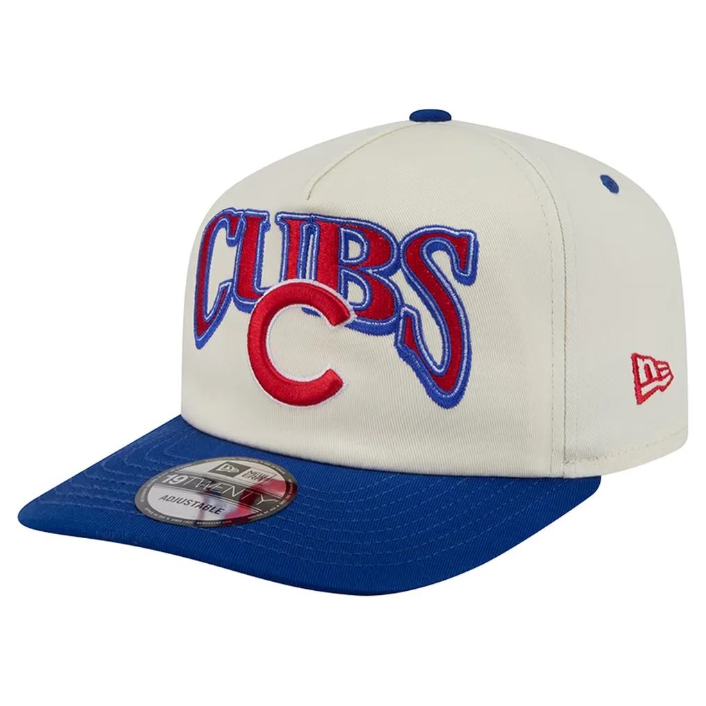 Chicago Cubs New Era Vintage 19TWENTY Adjustable Hat - Cream/Royal – Photo 1 of 7