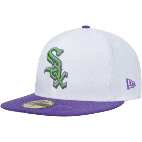 Chicago White Sox New Era Side Patch 59FIFTY Fitted Hat - White