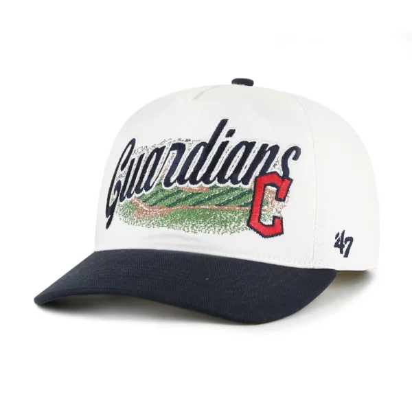 Cleveland Guardians '47 Enfield Hitch Adjustable Hat - White/Navy