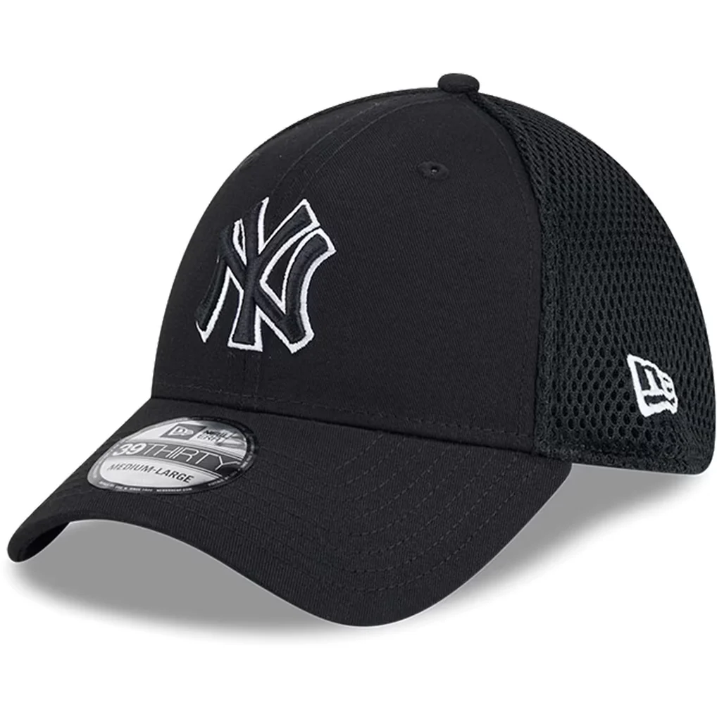 New York Yankees New Era Neo 39THIRTY Flex Hat - Black/White – Photo 1 of 6