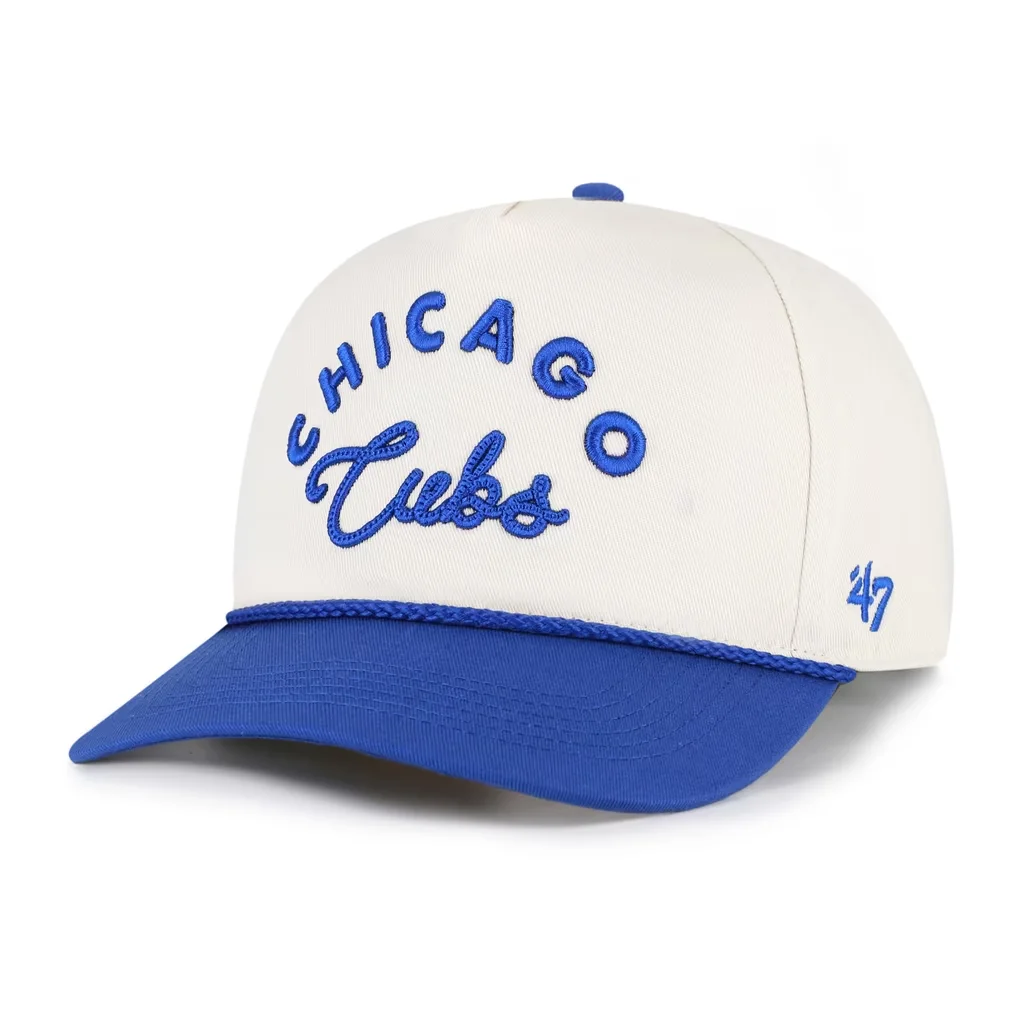 Chicago Cubs '47 Unisex Rope Script Hitch Adjustable Hat - Natural/Royal – Photo 1 of 3